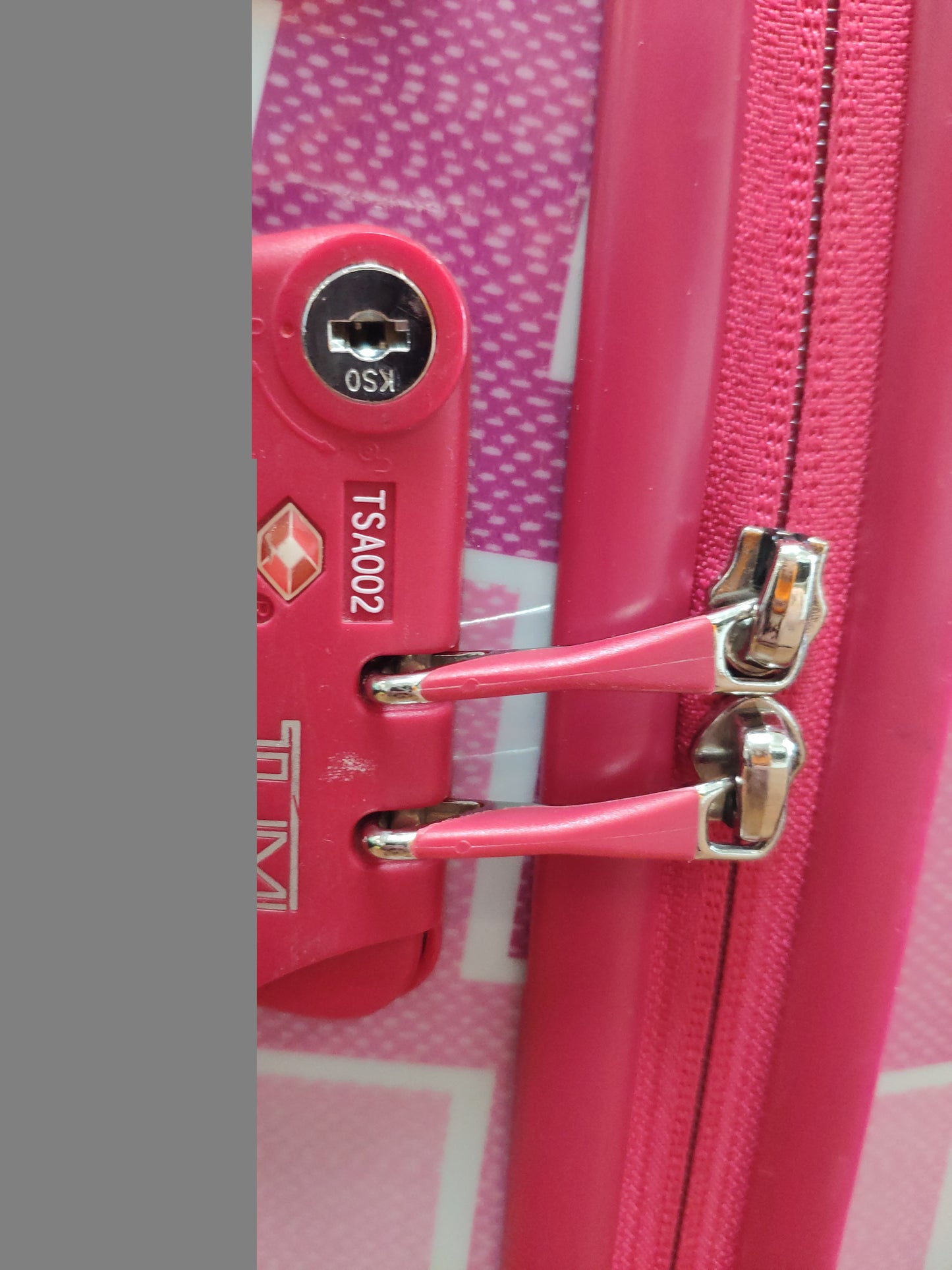 Tumi Vapor Continental Carry-On Jonathan Adler Pink Chevron - Tumi Hardside Luggage