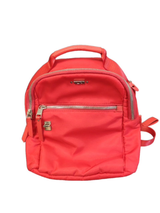 TUMI Voyageur Woman Backpack Red Nylon Small