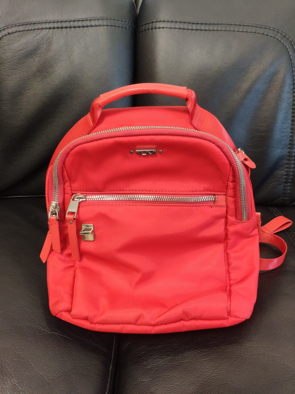 TUMI Voyageur Woman Backpack Red Nylon Small