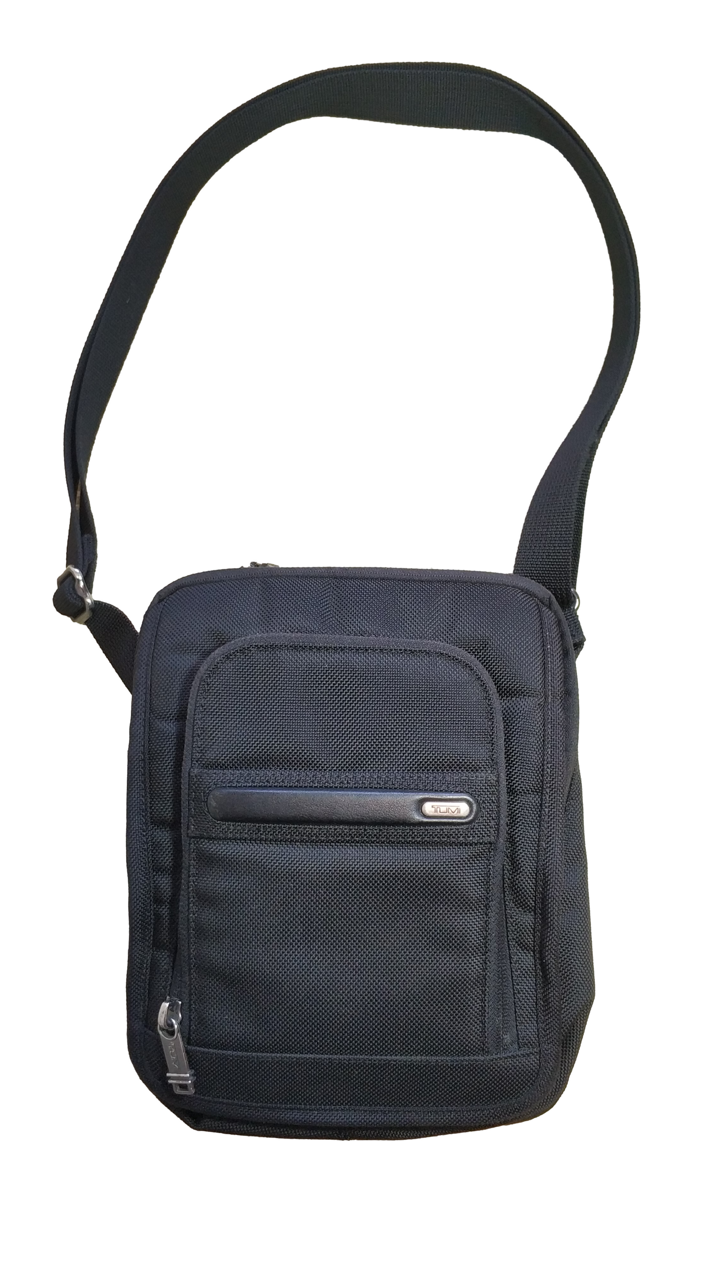 Tumi Alpha Black Ballistic Nylon iPad Case Messenger Bag Crossbody 22115D4