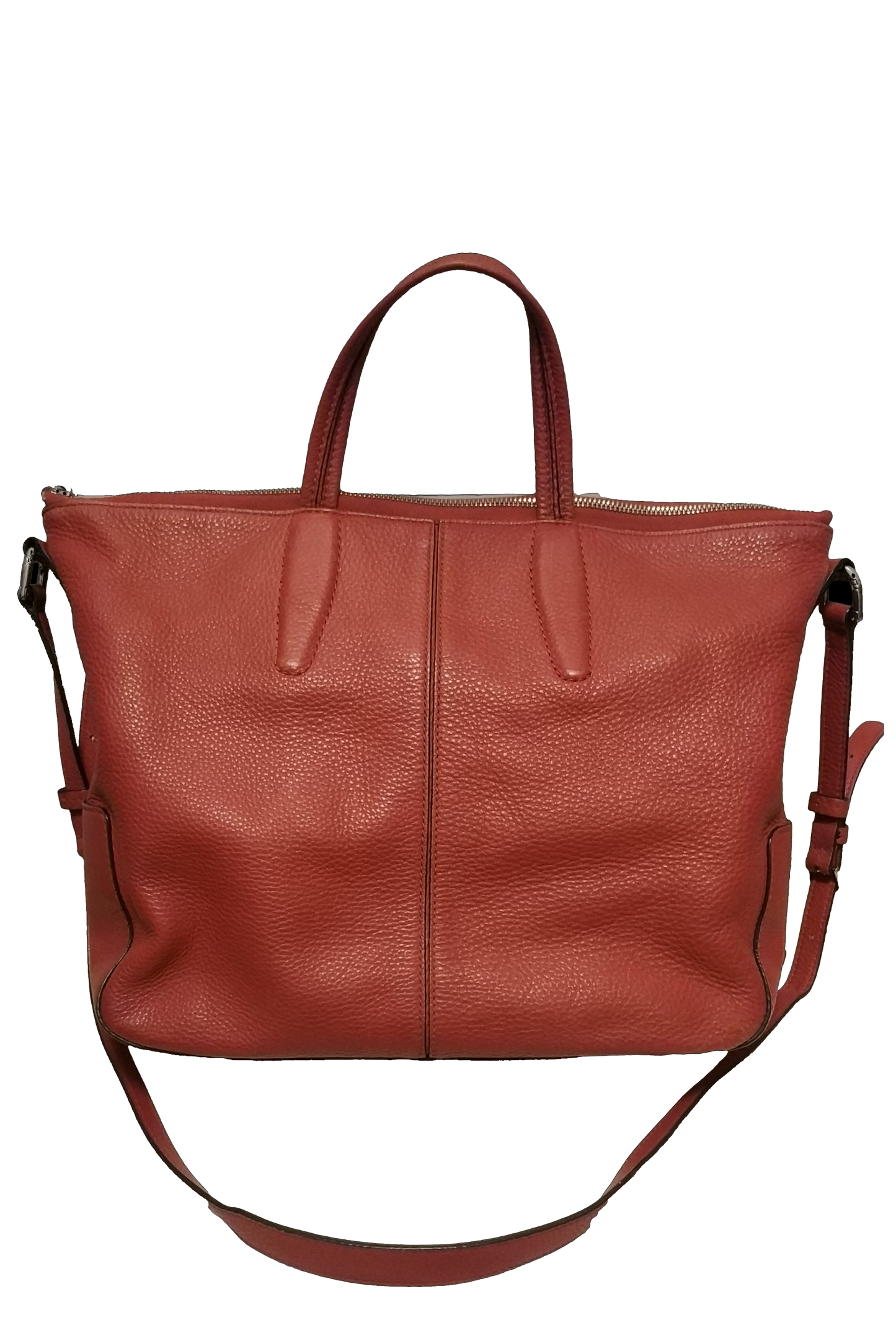 Tumi Tote Carli Convertible Satchel 2 Way Hand & Leather Shoulder Bag Red