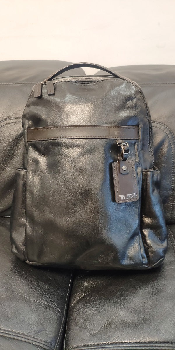 Tumi Clayton Leather Backpack Dark Brown Hickory 69780HKO Tumi bag suitcase