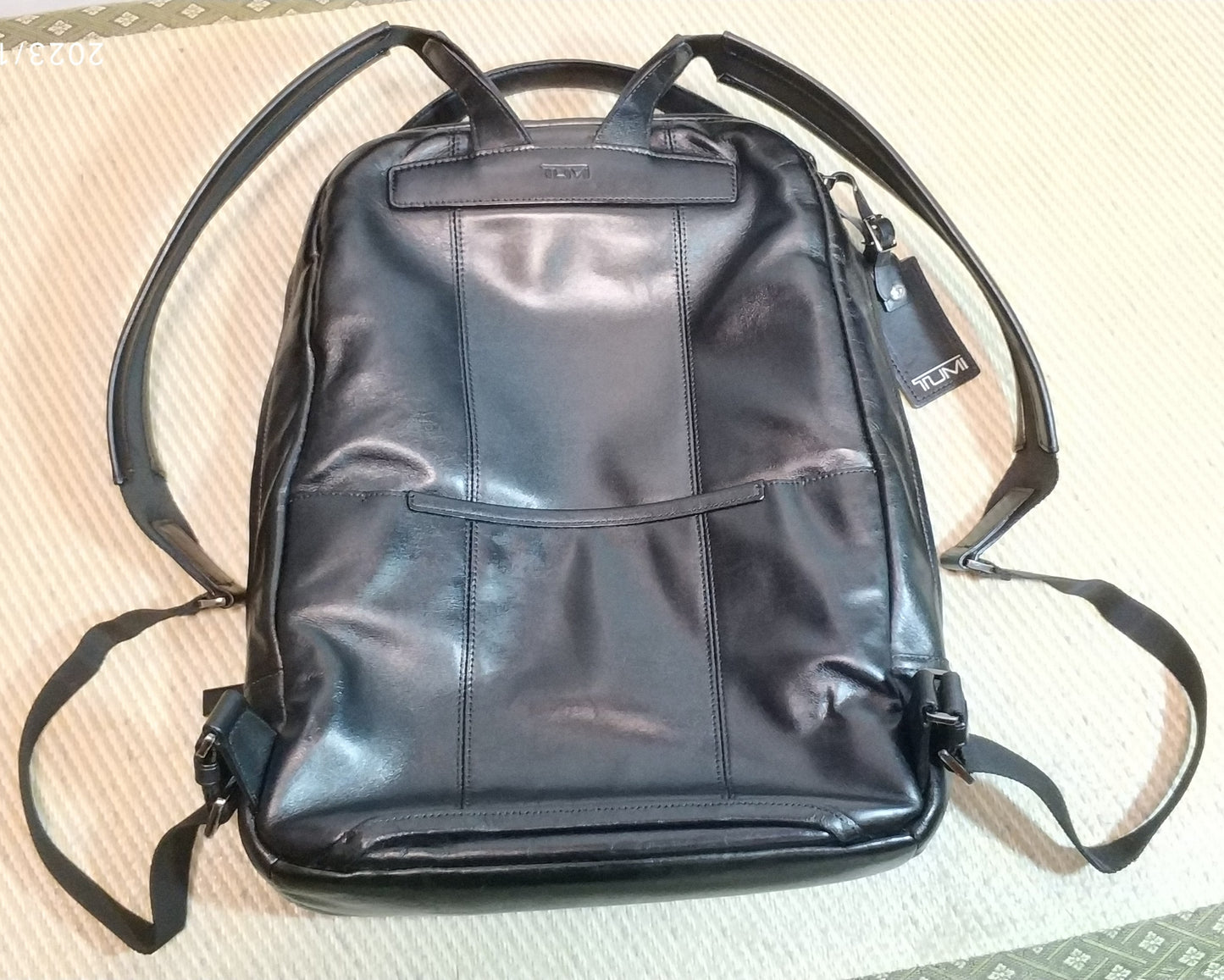 Tumi Harrison Bates Backpack Black Leather 63011D