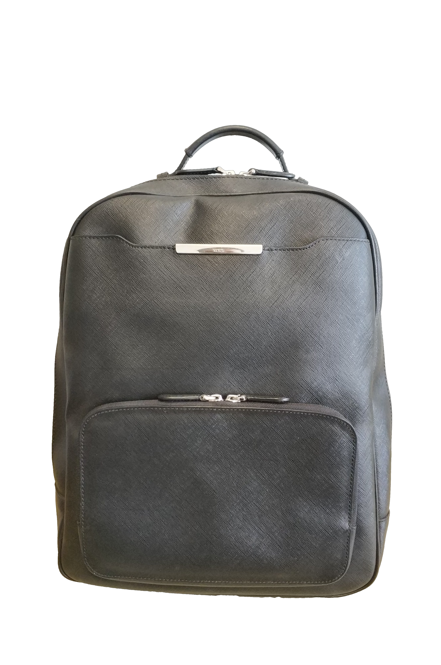 Tumi Sinclair Saffiano Leather Backpack Black