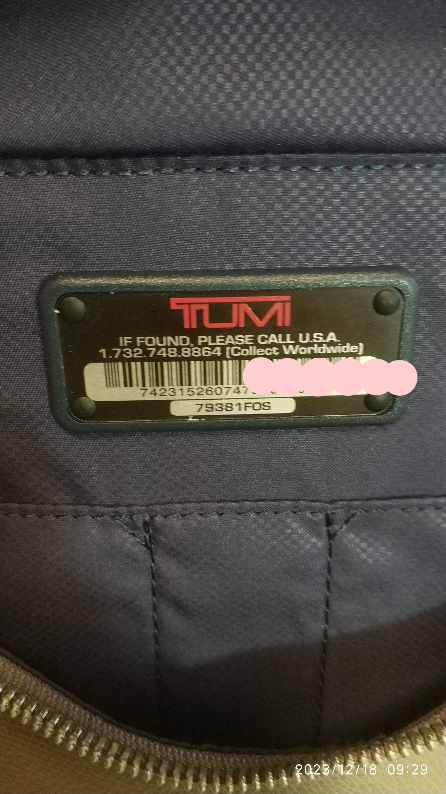 Tumi Sinclair Leather Backpack 79381FOS