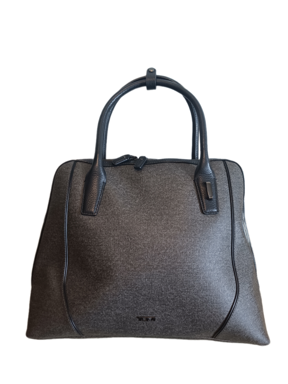 Tumi Stanton Janet Leather Dome Satchel Briefcase - Grey 734400EG