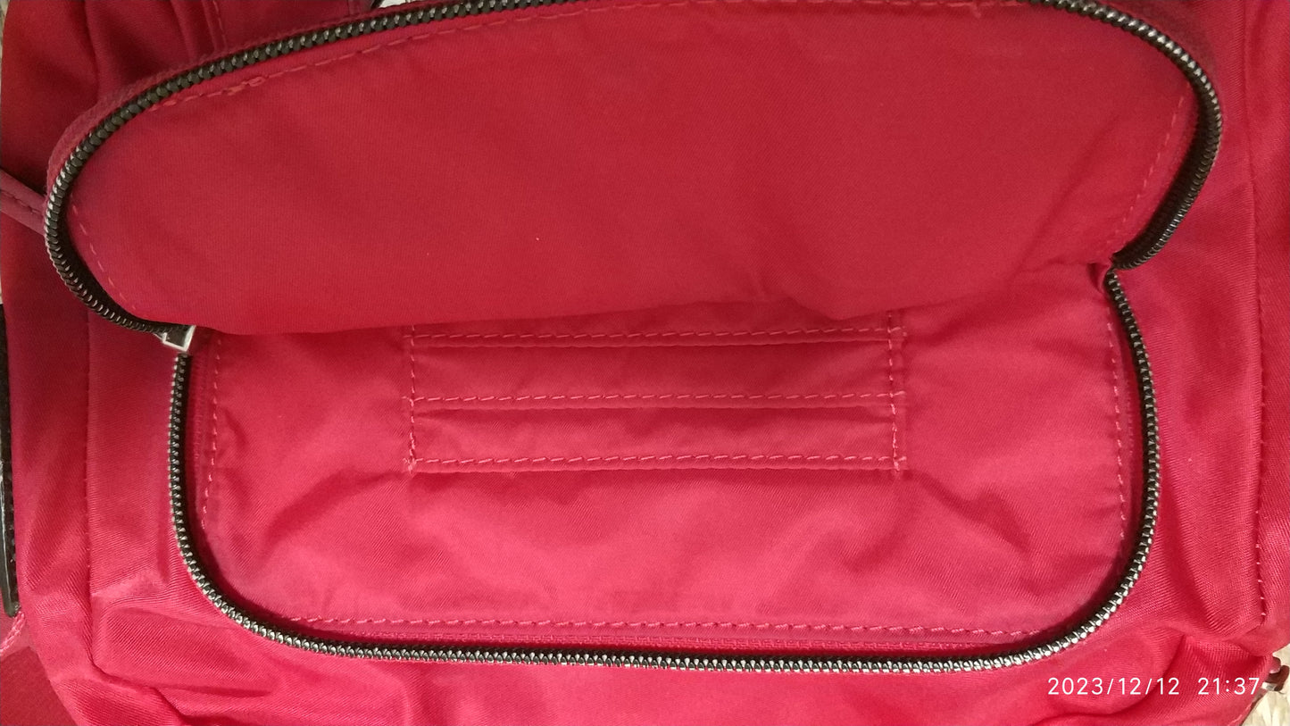 Tumi Voyageur Crossbody Bag Nylon Red Multi-Pockets