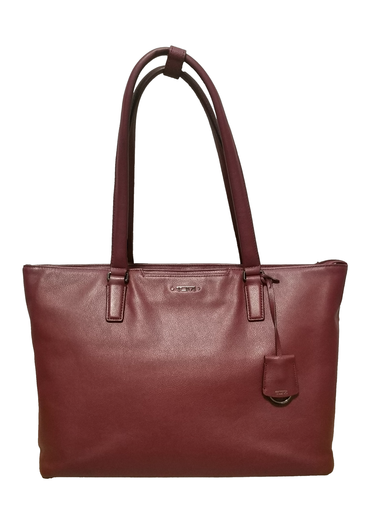 Tumi Voyageur Monika Leather Tote Red