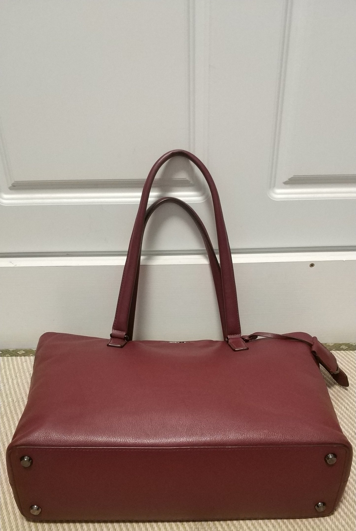 Tumi Voyageur Monika Leather Tote Red