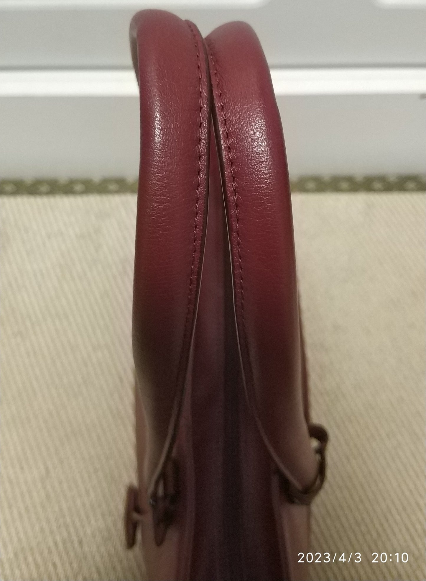 Tumi Voyageur Monika Leather Tote Red