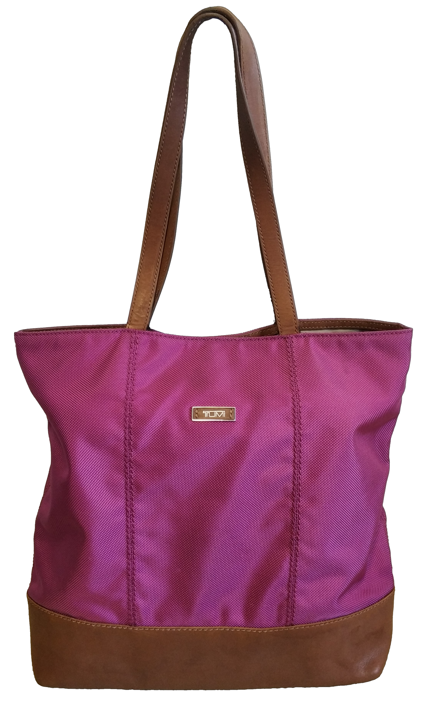 Tumi Voyageur Purple Red Tote Nylon Bag