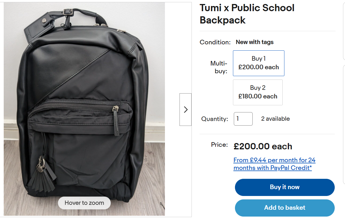 Tumi x Public School Backpack 62801DPSC