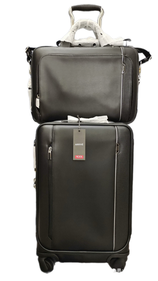 Tumi Arrivé International 4-Wheeled Carry-On Suitcase & Tumi ARRIVé Sadler Briefcase Bag 025503002D3